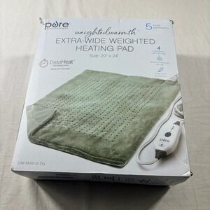 Pure Enrichment Weighted Heating Pad Green NEW WeightedWarmth 20x24